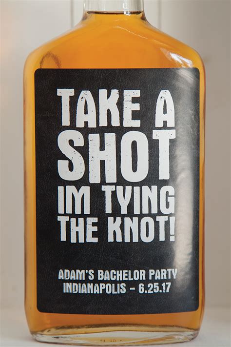 Give the bachelor a gift he'll remember long after his wedding. Bachelor party liquor labels. Personalized party gift for ...