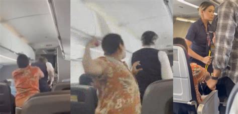 depraved passenger who struck american airlines flight attendant on head is charged live and