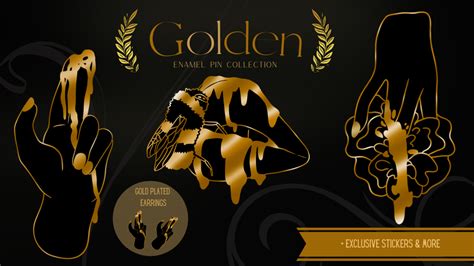 Golden An Lgbtq Sex Positive Enamel Pin Series By Ke Antoloci