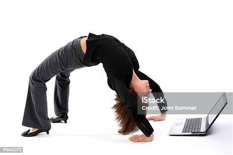 Woman Bending Over Backwards Stock Photo Download Image Now Upside