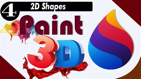 3d Paint Tutorial How To Use 2d Shapes Options In Paint 3d How To