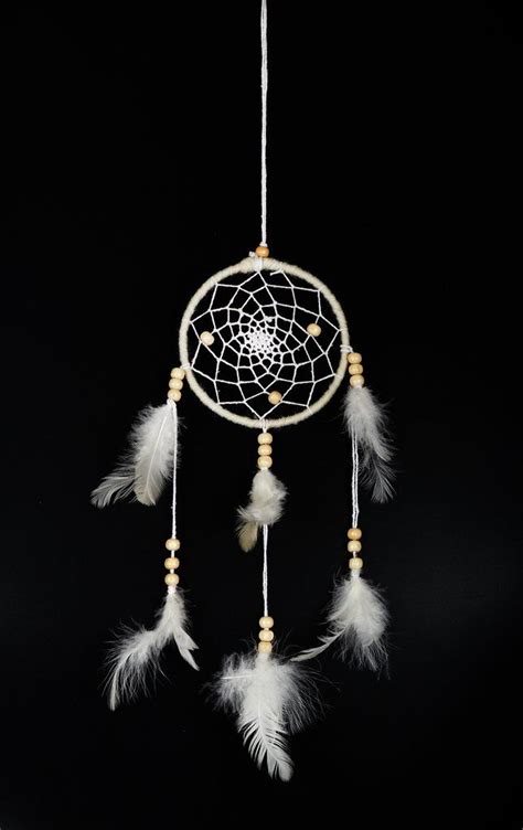 White Feathers Wall Hanging Dream Catcher Feather Wall Hanging
