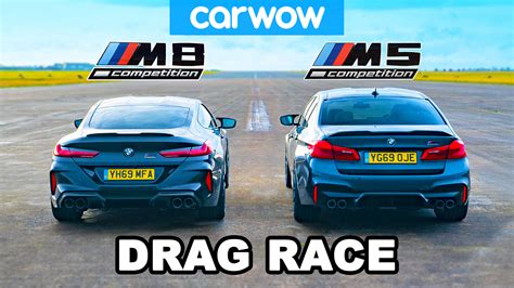 BMW M8 Competition Vs BMW M5 Competition Drag Race Carwow