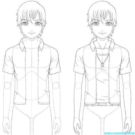 Como Dibujar Anime Cuerpo Masculino Paso A Paso Reverasite