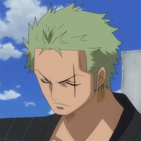 Minimal Gradient Illustration Anime Zoro Pfp