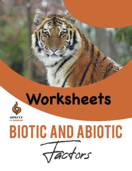 I always thought teaching this part of biology was a little on the boring side, so i made this coloring sheet to spice it up a little bit. Biotic and Abiotic factors - worksheets activities ...
