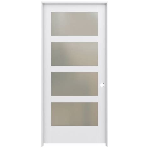 See more ideas about doors interior modern, doors interior, interior. JELD-WEN MODA Prehung Solid Core 4-Lite Frosted Glass Pine Interior Door (Common: 30-in x ...