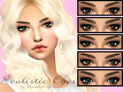 Realistic Eyes By Baarbiie Giirl At Tsr Sims 4 Updates