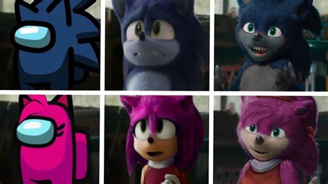 Sonic The Hedgehog Movie 2 Among Us Uh Meow All Designs Compilation