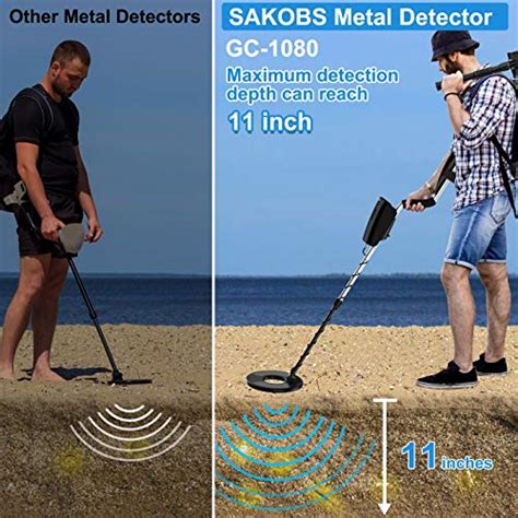 Sakobs Metal Detector For Adults Waterproof Professional Higher