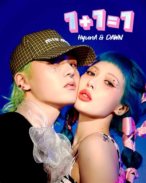 hyuna and dawn reveal official 1 1 1 duet album cover allkpop