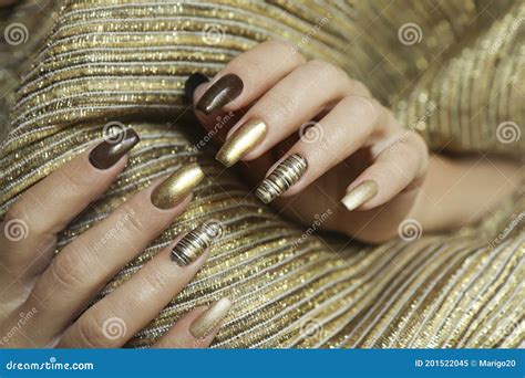 Golden Color Chart Selection Stock Photo 43811244