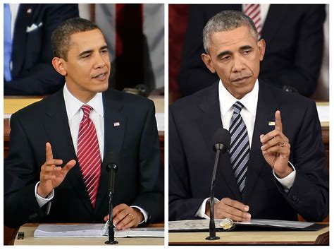 see how president obama has aged since his 2009 address time