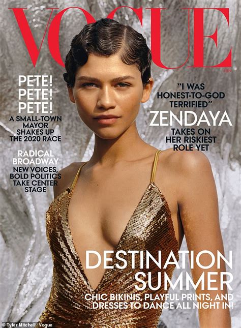 Zendaya Covers The June 2019 Issue Of Vogue Magazine Daily Mail Online