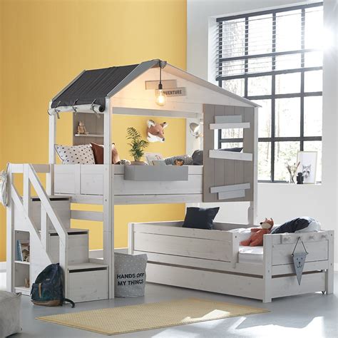 Lifetime The Hideout Corner Bunk Bed With Steps Lifetime Kids