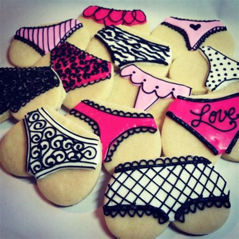 Sexy Sassy Panties Lingerie Decorated Sugar Cookies 18 Pieces By Kj