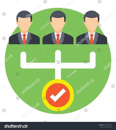 Team Chart Flat Icon Hierarchy Image Vectorielle De Stock Libre De