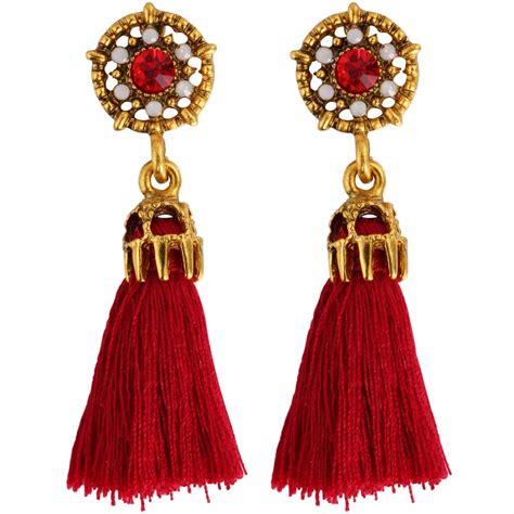 hesiod antique tassel earrings boho bohemian long exaggerated rose flower dangling earrings for