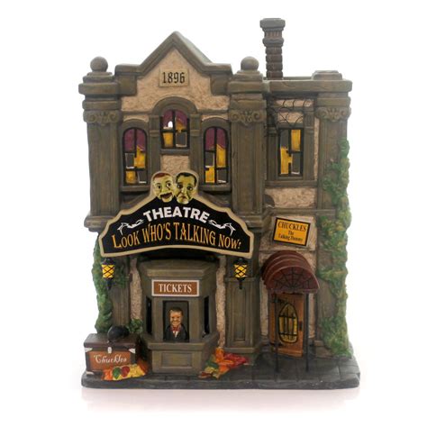 Department 56 House Look Whos Talking Now Theatre Village Halloween