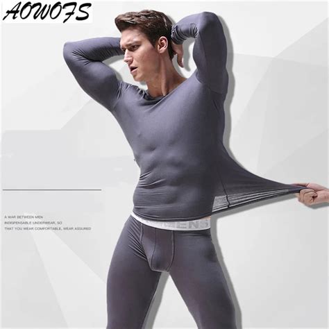 2018 Factory Outlet Underwear Men Men S Modal Underwear Sets Male U Bump Bag Warm Pajama Sets