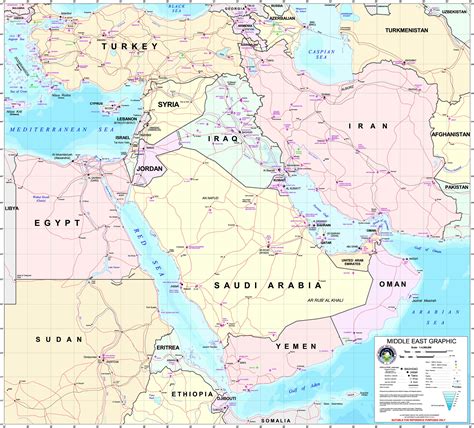Map Of Middle East Political Map Online Maps And