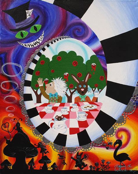 Alice In Wonderland Painting By Laura Wiesch