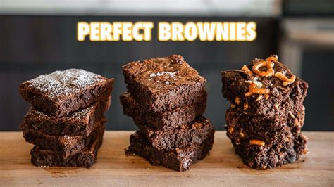 How To Make The Most Perfect Brownies 3 Ways Youtube