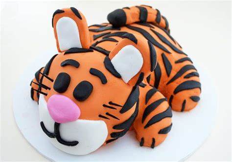 By Inspire Create Bake Via Flickr Tiger Cake Baby Birthday Cakes