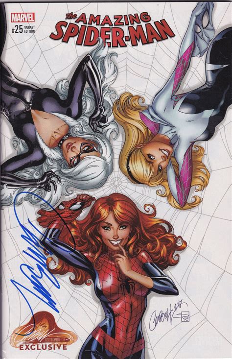Amazing Spider Man 25 J Scott Campbell Variant A Signed By J