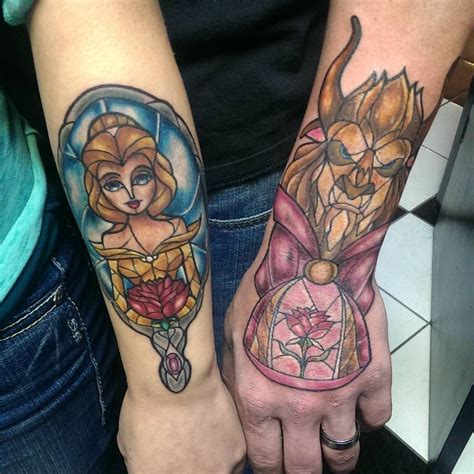 80 Disney Couple Tattoos That Prove Fairy Tales Are Real Disney Couple Tattoos Couple