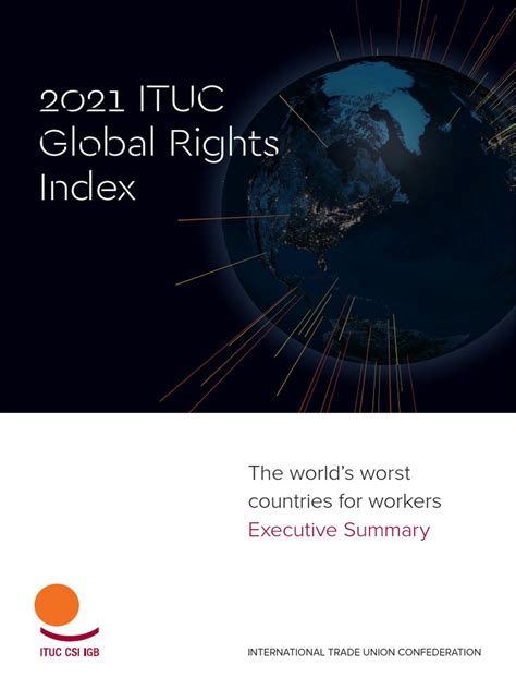 Ituc Global Rights Index 2021 The Worlds Worst Countries For Workers