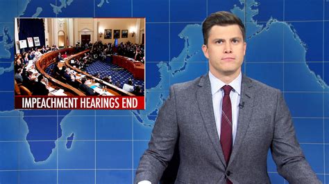 Watch Saturday Night Live Highlight Weekend Update End Of Impeachment Hearings NBC Com