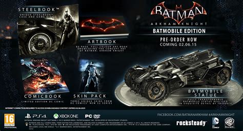 batman arkham knight gets release date two collector s editions capsule computers