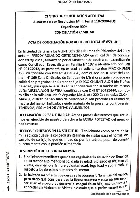 MODELO DE ACTA DE Conciliación Extrajudicial Derecho Penal Studocu