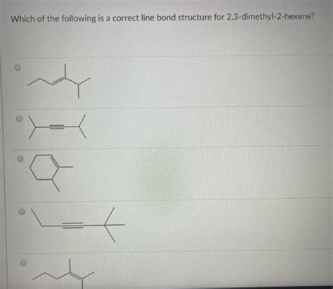 Solved Which Of The Following Is A Correct Line Bond