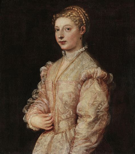 Portrait Of A Young Woman Painting By Titian