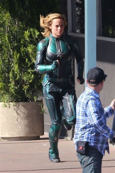 Brie Larson Captain Marvel Set In Los Angeles 04262018