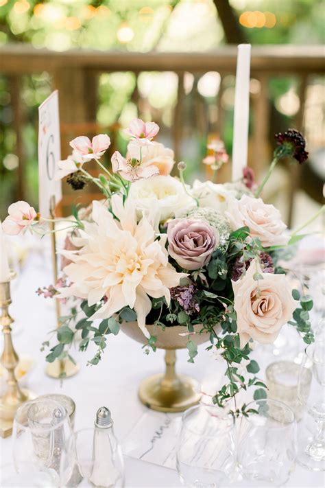 Blush and Mauve Wedding | Wedding Floral Centerpieces