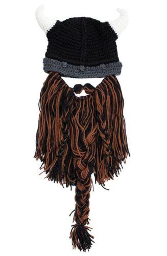 Knitted Viking Beard Hat A Winter Beanie For Barbarians Yinz Buy