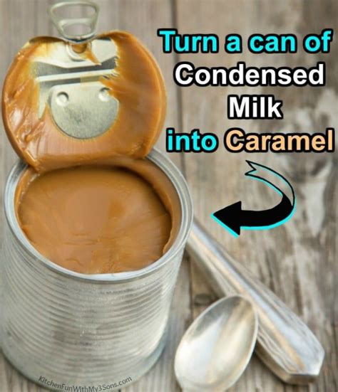 If evaporated milk is not sweet enough to your taste, keep adding vanilla sugar to it while heating gently and tasting frequently till it reaches the exact taste you want! Turn a Can of Sweetened Condensed Milk into Caramel using the Slow Cooker - Just 1 Ingredient ...