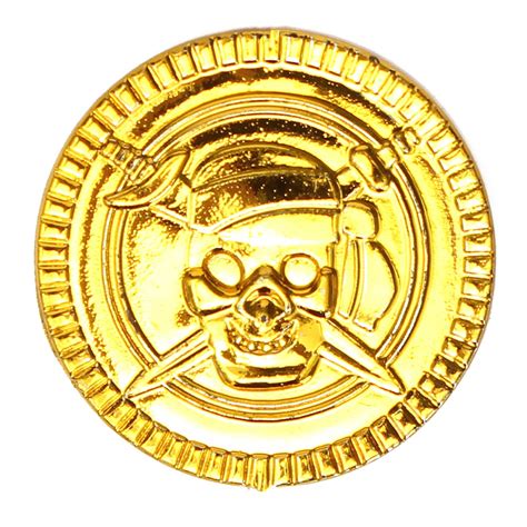 Plastic Gold Coins Pirate Pirates Treasure Chest Coin Loot Party Favors