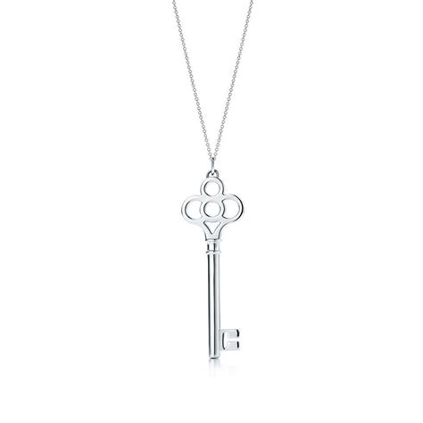 Tiffany And Co Tiffany Keys Crown Key Pendant In Sterling Silver On A