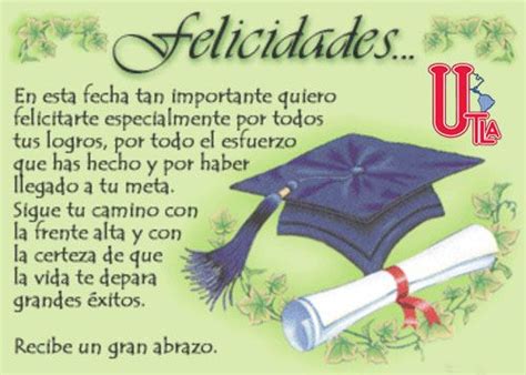 Mensajes De Felicitacion A Un Graduado 187 Nuevas Frases By