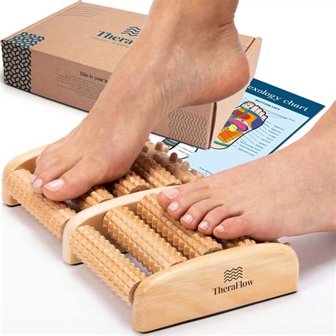 Buy Theraflow Large Dual Foot Massager Roller Plantar Fasciitis Relief Foot Tightness Heel