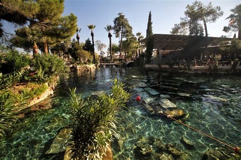 Hierapolis Cleopatras Pool And The Calcium Travertines Of Pamukkale