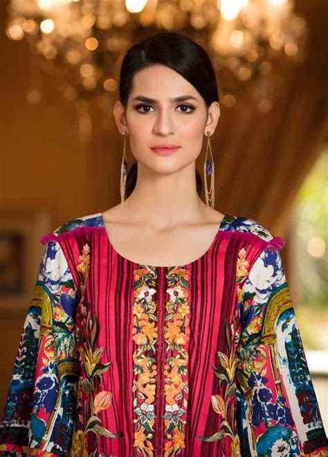 Zara Khan Embroidered Lawn Unstitched 3 Piece Suit Zk18l 5b Spring