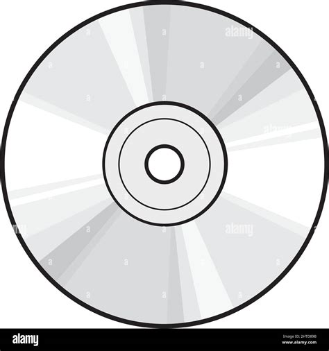 Cd Or Dvd Disc Vector Illustration Stock Vector Image Art Alamy