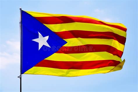 The Estelada The Catalan Pro Independence Flag Stock Image Image Of
