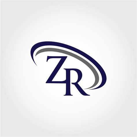 Monogram Zr Logo Design By Vectorseller Thehungryjpeg
