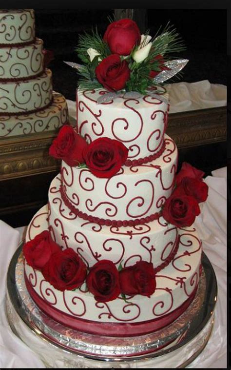 After having christmas at our house last year, the hubby was pretty keen to host it again pretty well deciding that day. Red and white cake (With images) | Christmas wedding cakes ...